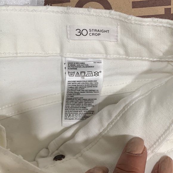 Banana Republic Frayed Straight Crop Jeans - Picture 5 of 7